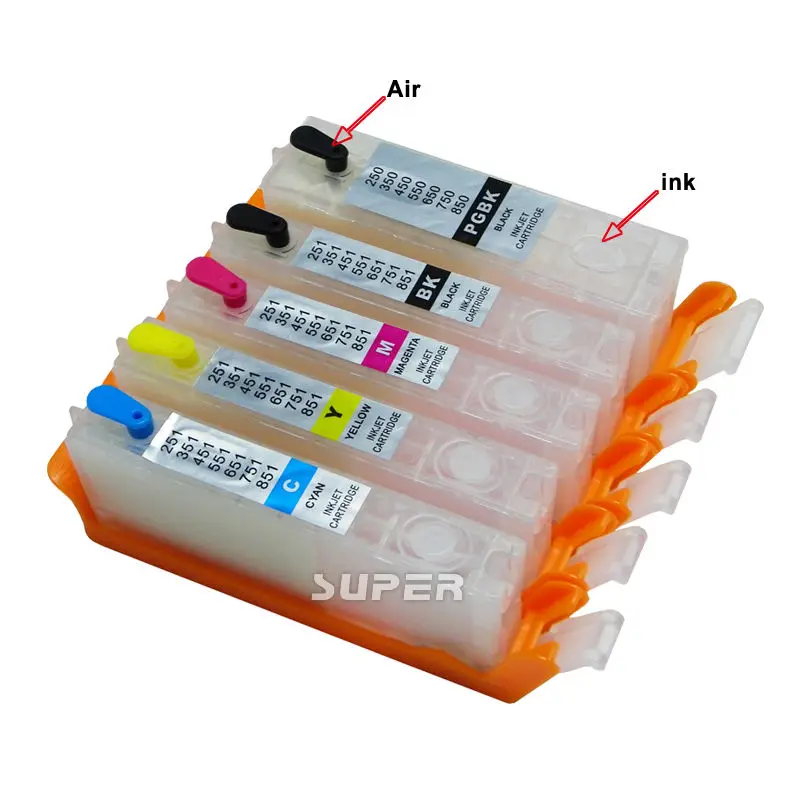 Чернильные картриджи PGI 250XL CLI 251XL для Canon Pixma MG5620 MG5520 MG6620 MX922 с чипами|ink cartridge|ink cartridge
