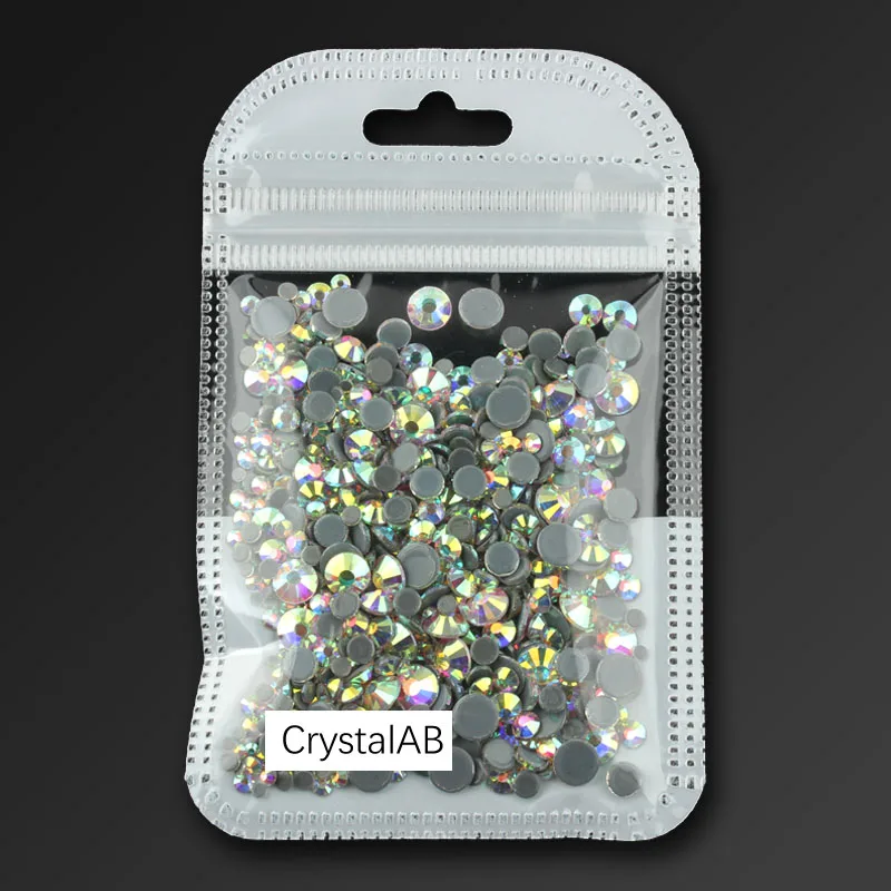 CrystalAB Высокое качество, исправление хрусталя и искусственного алмаза, прозрачный SS6-SS30, разные размеры, кристаллы и камни, 1000 шт./лот, для одежды, сделай сам - Цвет: CrystalAB