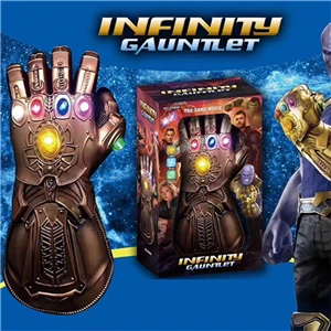 B Новинка, Мстители, Endgame, Железный человек, бесконечность, рукавица, косплей, рука, Халк, Мстители, танос, светодиодный, перчатки, маски для детей, игрушки для Хэллоуина, реквизит - Цвет: B