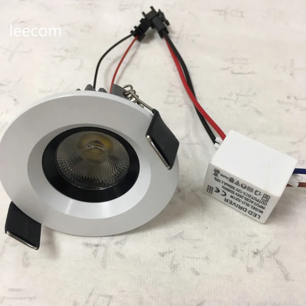 3 Вт dc12v настоящие Luces Led 10 шт./лот мини светодиодные светильники белый круглый