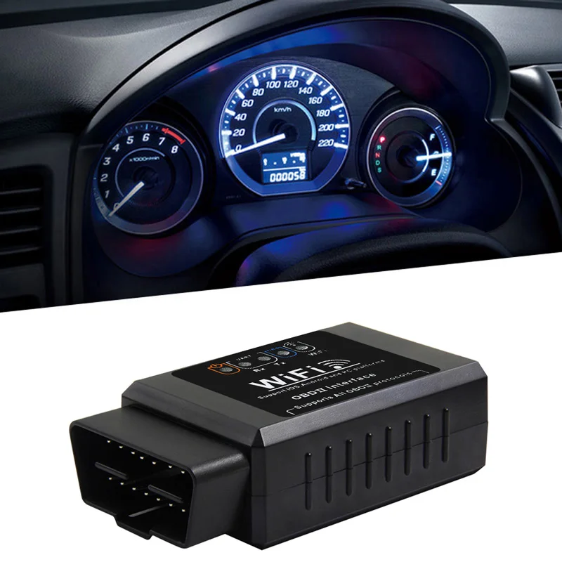 Автомобильный сканер Elm327 V1.5 Wifi OBD2 Диагностика автомобиля OBD 2 Elm 327 Wi Fi