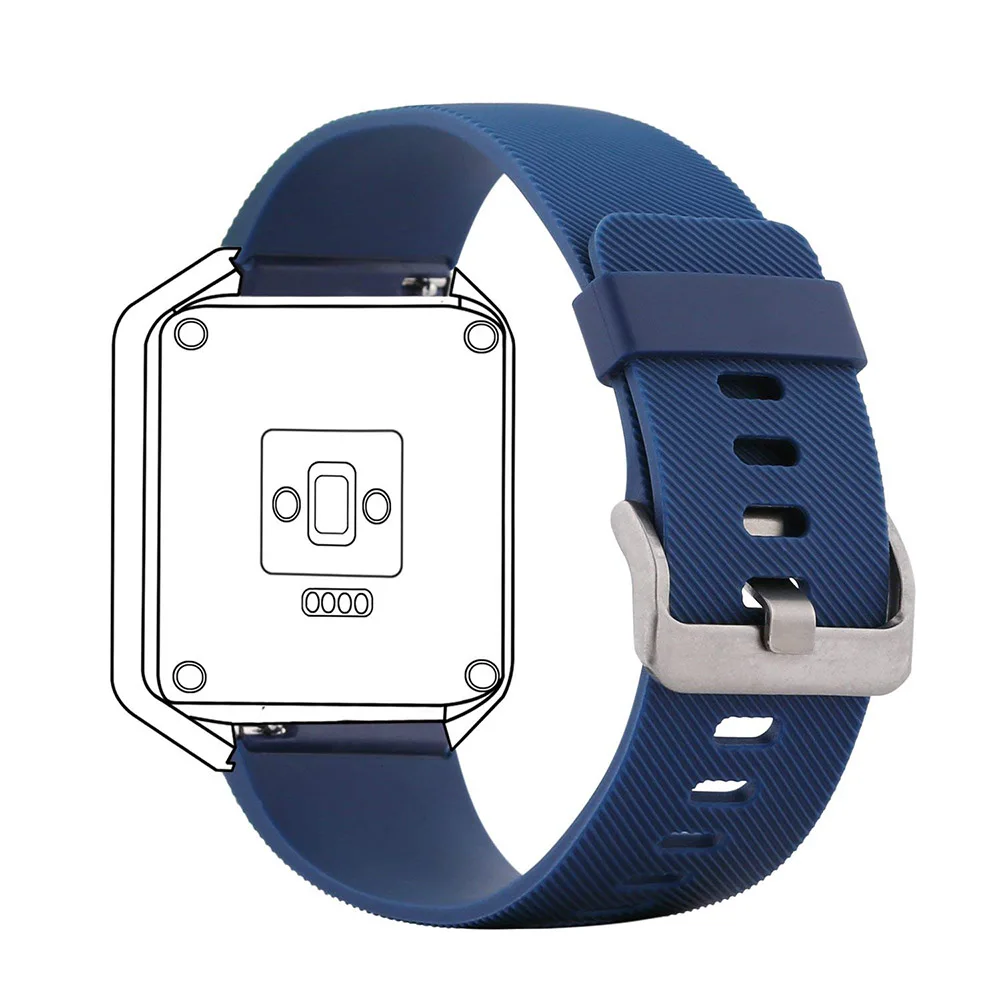 Сменный силиконовый ремешок для Fitbit Blaze band Браслет Смарт-часы маленького и