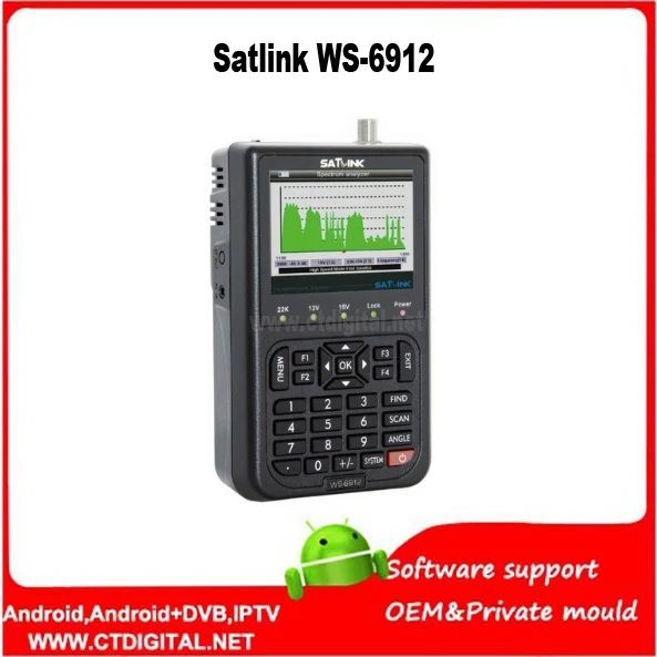Satlink WS 6912 dhl DVB S + S2 8PSK в реальном времени Spectrum satlink ws6912 finder 6905 6936 Бесплатная