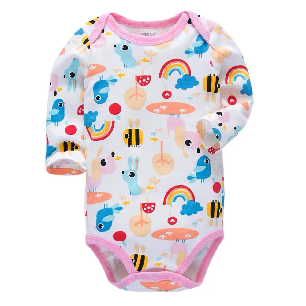 

Tender Babies newborn bodysuit baby babies bebes clothes long sleeve cotton printing infant clothing 1pcs 0-24 Months