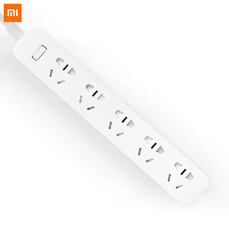 Оригинальный длинный провод Xiaomi 5 м электрическая розетка Mi портативная полоса