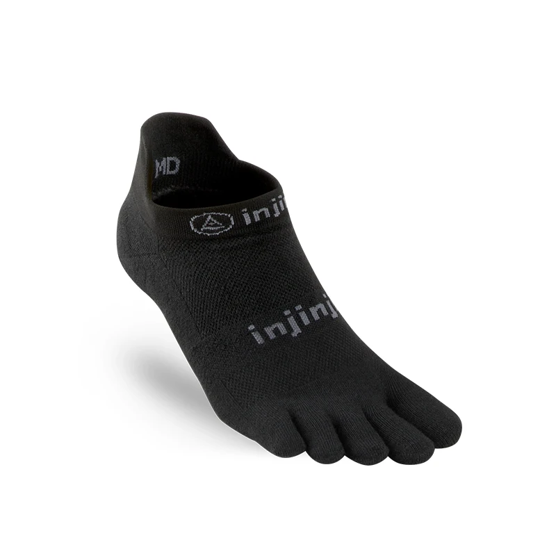 201110 BLK Injinji, пятипальцевые кроссовки, носки с низким вырезом, тонкие, для бега, спортивные, COOLMAX, впитывающие пот, быстросохнущие, для йоги, велоспорта, для мужчин - Цвет: 201110 BLK