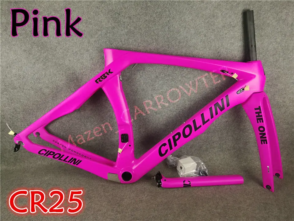 3K матовый розовый для женщин T1000 3 K/UD MCipollini RB1K одна карбоновая дорожная рама с XXS/XS/S/M/L/XL на ваш выбор