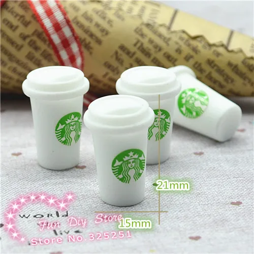 

Resin 3D Bubble Tea Cup Embellishments Dollhouse Cup Miniatures Party Decoration Supplies 15*21mm