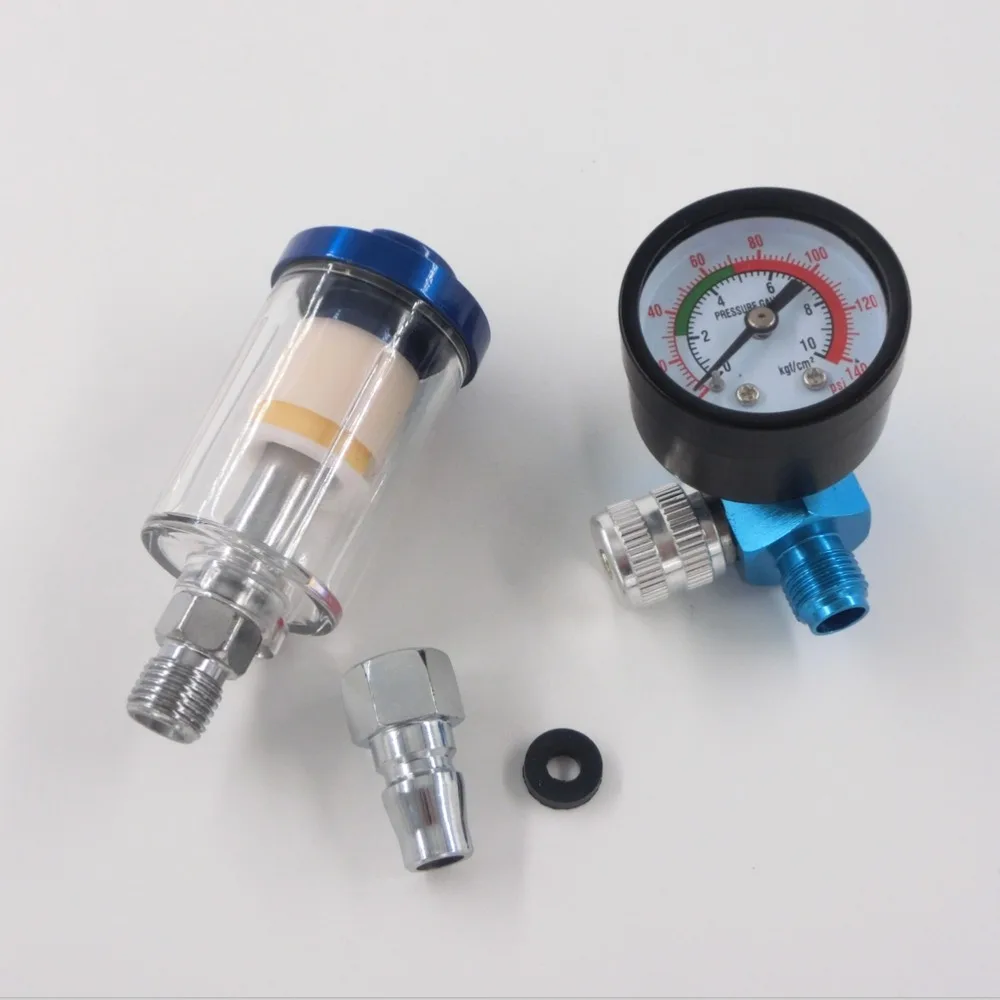HVLP spray gun regulator watch air pressure adjustment tail gauge Gun | Инструменты