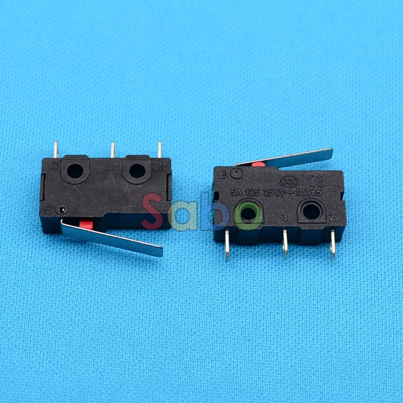 

Концевой выключатель, 3 контакта N/O N/C, высокое качество, новый 5A 250VAC, микровыключатель, короткий, 10 шт.