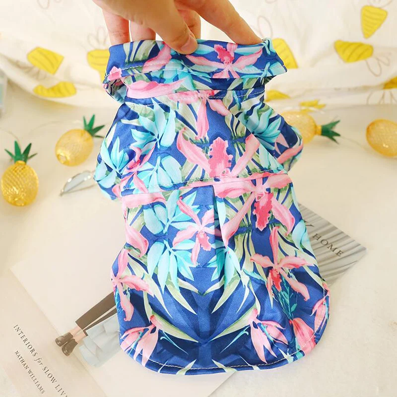 Рубашка для собак новые весенние летние домашних животных одежда милая