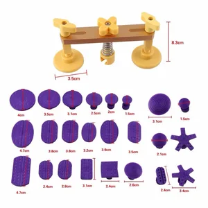 Набор инструментов для ремонта вмятин без покраски, комплект из 24 клеевых вкладышей для удаления вмятин на кузове автомобиля