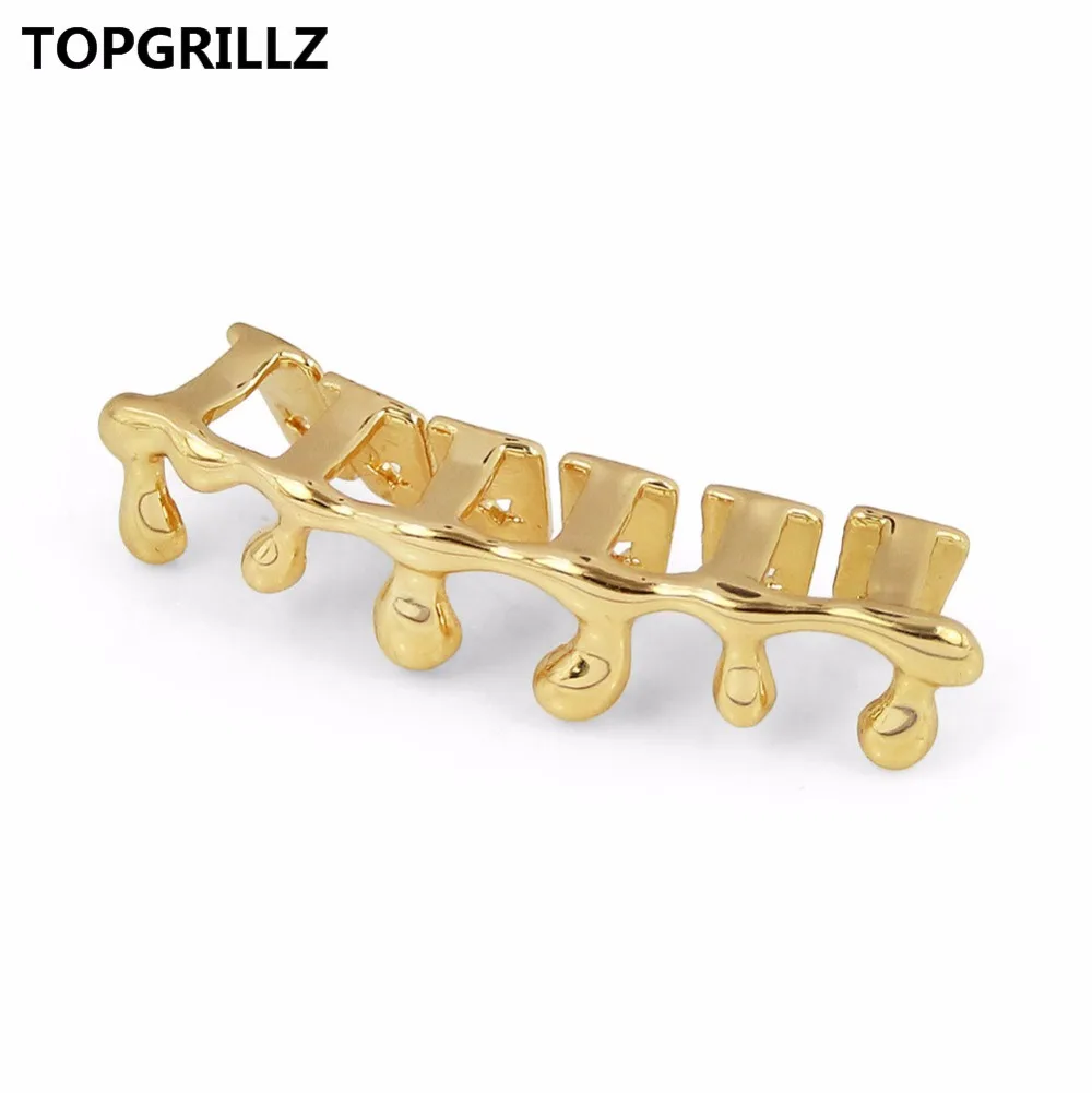 TOPGRILLZ изготовленный на заказ светильник желтого золота с розовым покрытием хип-хоп ЗУБЫ капельного гриля шапки нижний гриль серебряные грили