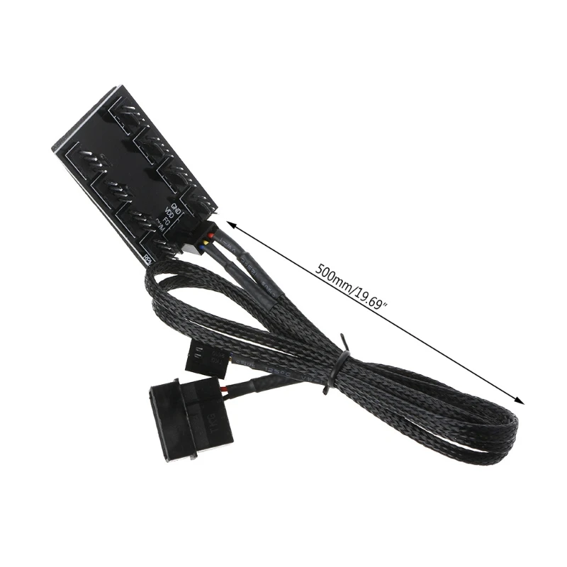 Новинка от 1 до 8 4 контактный разветвитель вентилятора Molex TX4 PWM для охлаждения ЦП