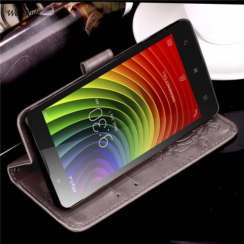 Чехол для Lenovo A2010 откидной из искусственной кожи с отделением карт кошелек чехол
