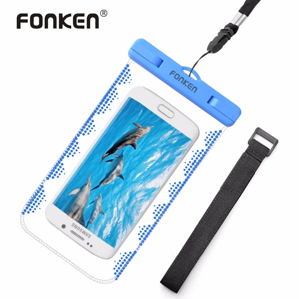 Водонепроницаемый чехол для телефона сухая сумка IPX8 подводный плавающий 6 дюймов