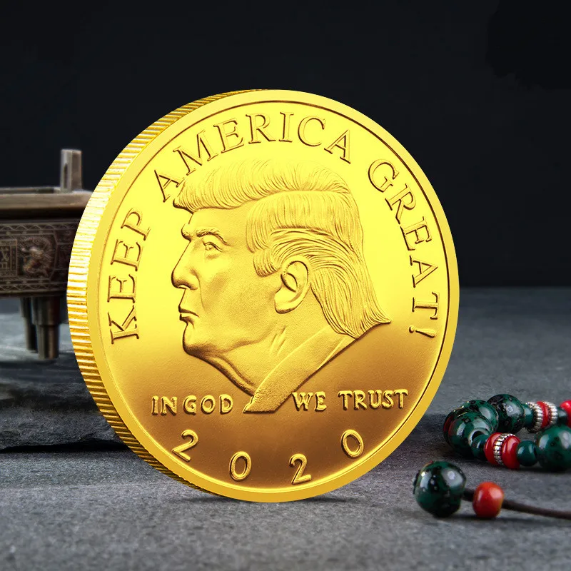 Дональд Трамп 2020 Keep America Great Серебряная Золотая монета памятная Америка 45-го