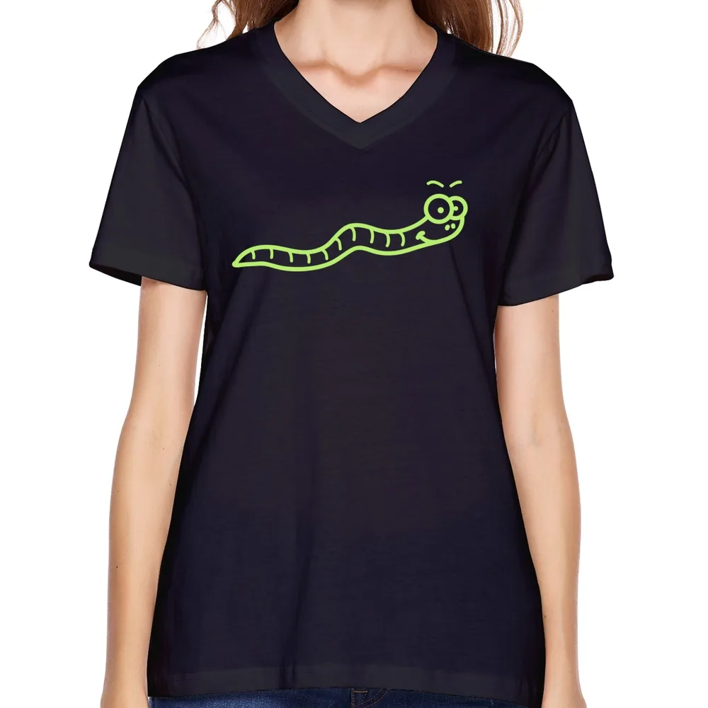 custom Funny Sayings fun women's cloth swag worm t shirt sport woman's Женская одежда