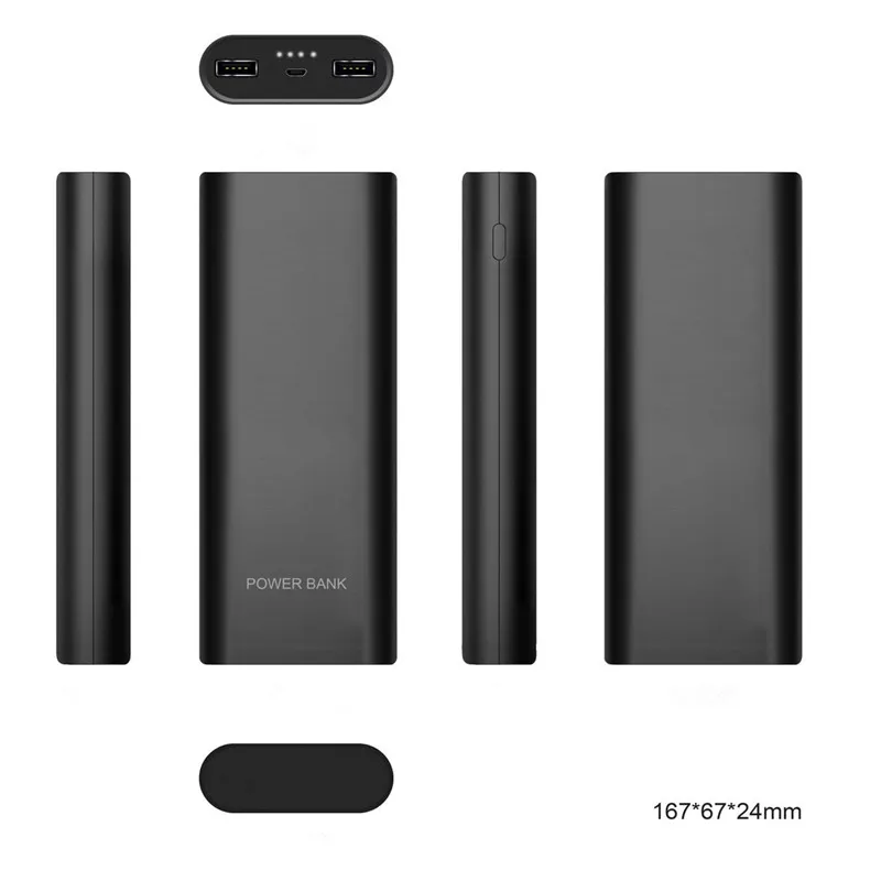 Портативный внешний аккумулятор Easyacc 20000 мАч 5 В/20650 А 2 USB порта портативное