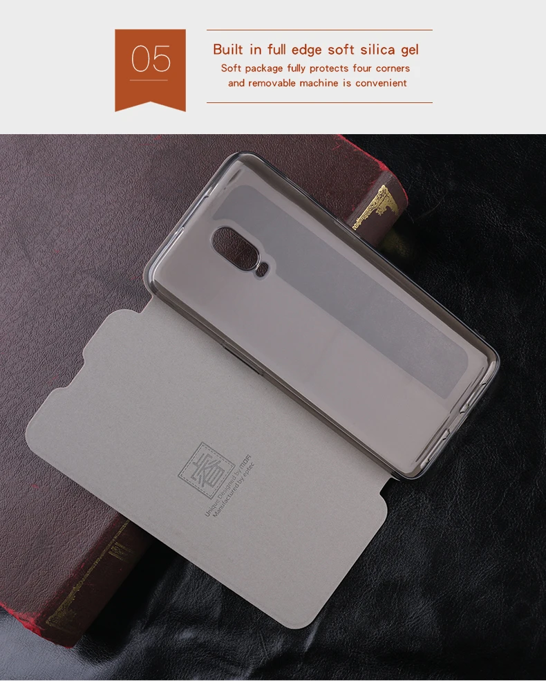 Для Oneplus 6 т чехол Mofi флип чехол для Oneplus 6 т высокое качество роскошные кожаный чехол подставка для Oneplus 6 т 6,41''
