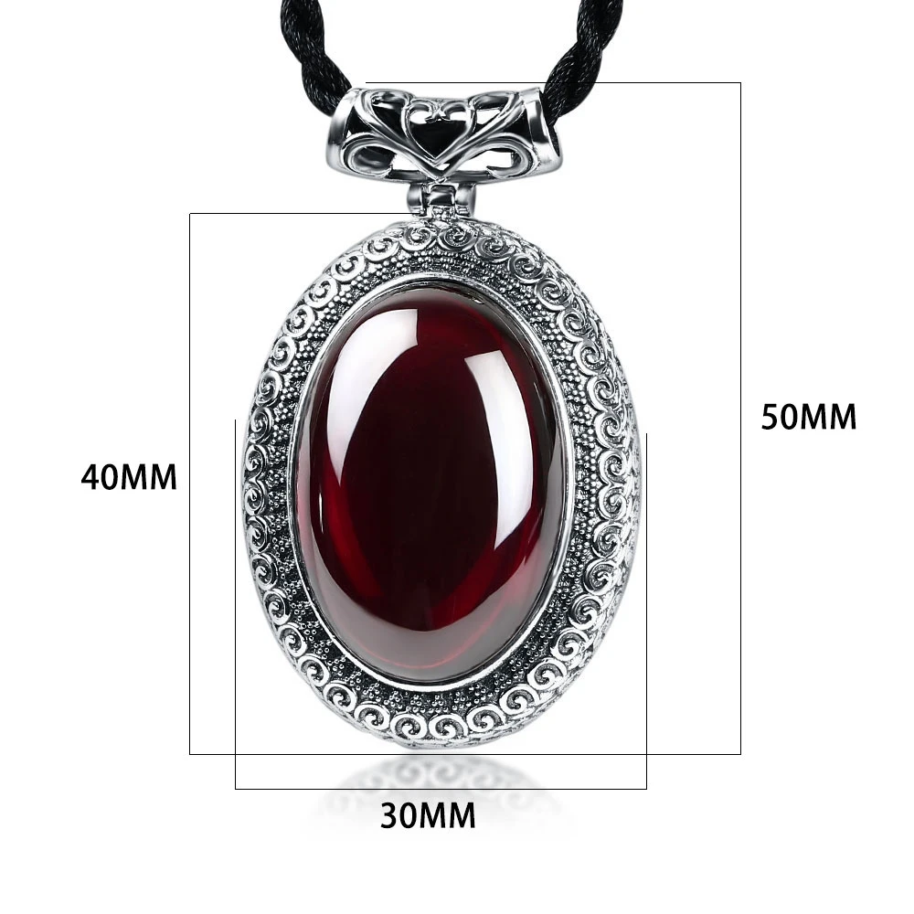 Женское ожерелье с подвеской из серебра 100% пробы халцедоном|gemstone pendant|gemstone silver