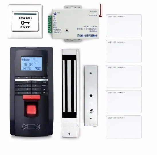 Система контроля доступа считывателя отпечатков пальцев и ID карт с магнитным