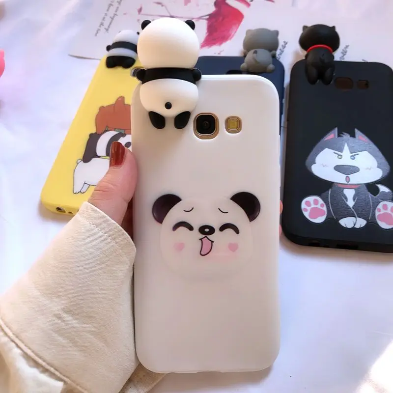 A30 A50 M10 M20 3D чехол для Etui samsung Galaxy A6 A7 A8 A9 чехол Kawaii Медведь Единорог чехол для samsung A3 A5 A7 случаев