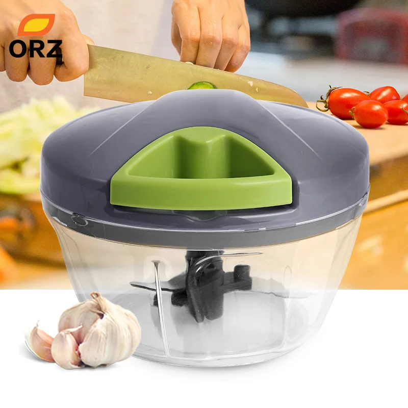 ORZ ручная мясорубка измельчитель Ручной Кухонный комбайн овощерезка измельчитель для фруктов Мясорубка миксер блендер кухонные аксессуары