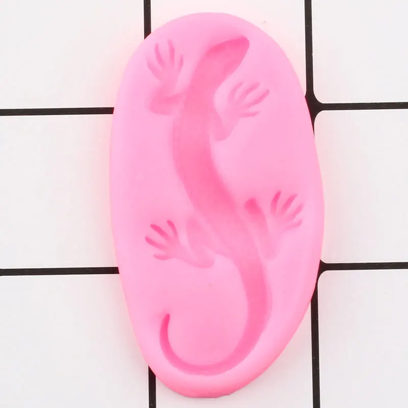 Силиконовые формы для ящерицы инструменты украшения тортов из мастики Gecko Salamander