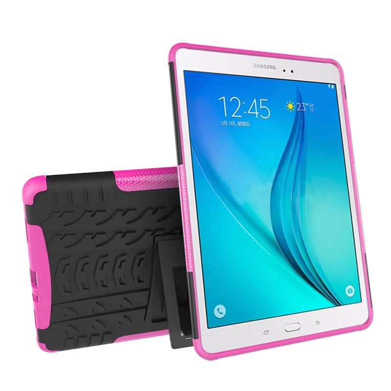 Силиконовый + PC противоударный нескользящий чехол подставка для Samsung Galaxy Tab A 9 7 T550