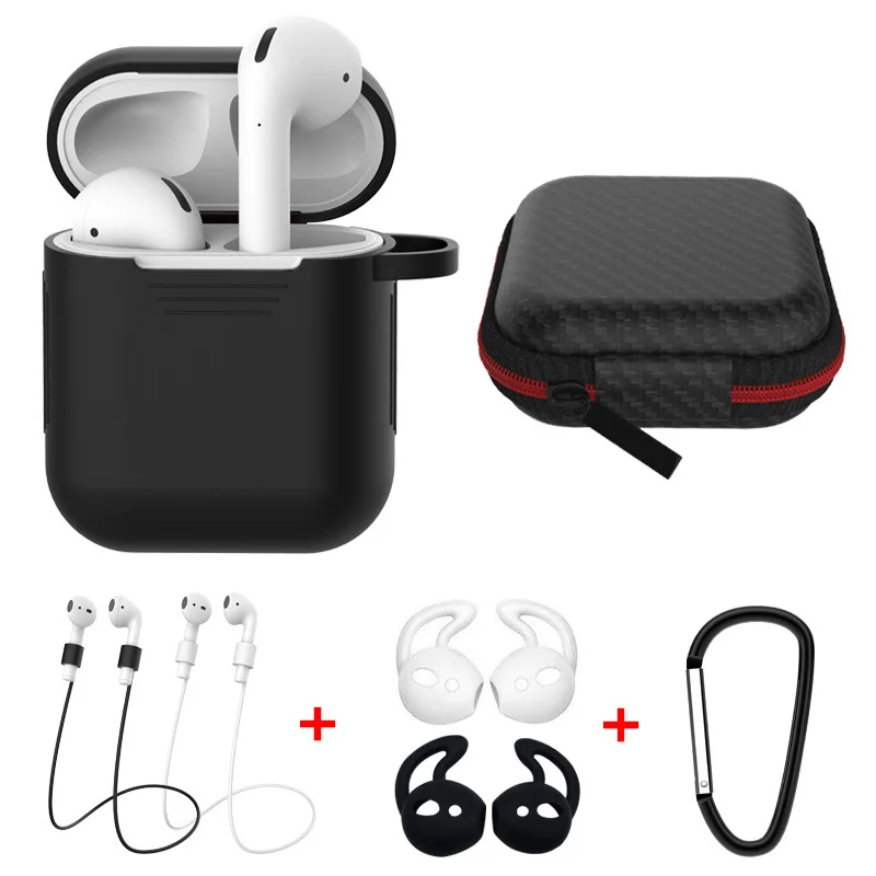 Airpods силиконовый защитный чехол для хранения ушей нового Apple Bluetooth гарнитура