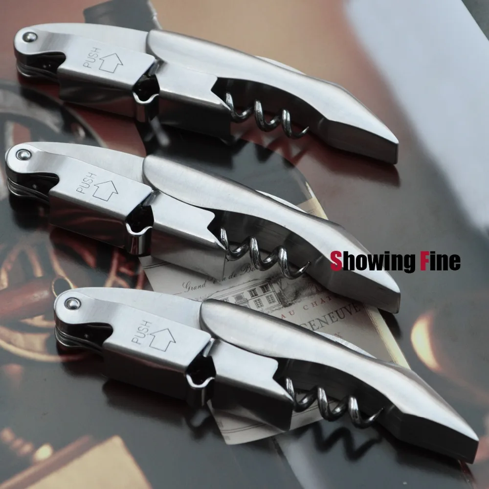 Штопор Винный 2 ступенчатый из нержавеющей стали с двумя петлями|opener wine|opener bottle