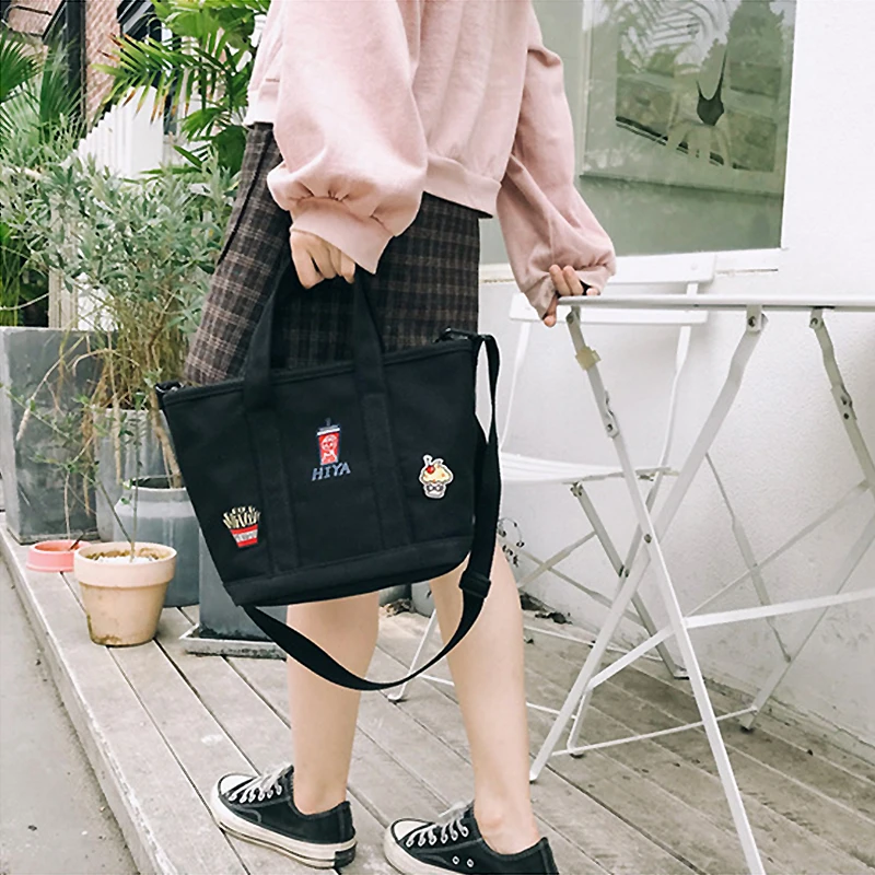 Youda Новый вышитый диагональный Чехол женский Одноцветный милый наплечный мешок в