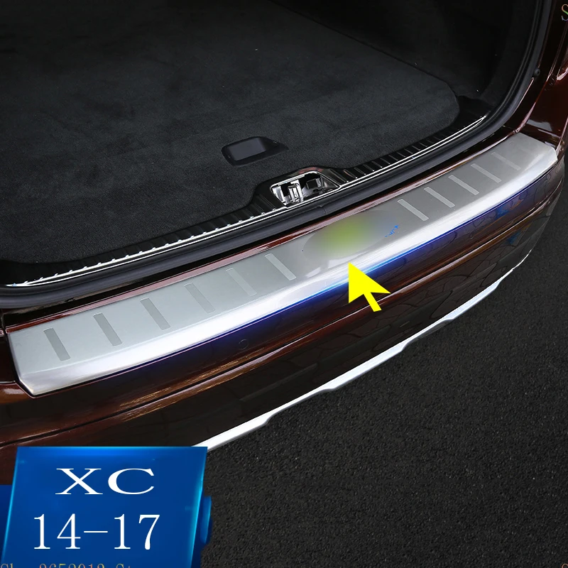 Автомобильный Стайлинг подходит для Volvo XC60- внешний задний багажник из нержавеющей стали бампер защитная пластина формовочная крышка отделка