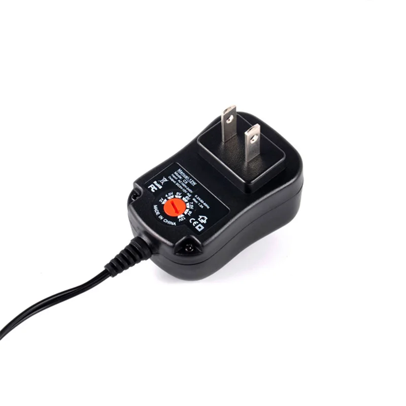 2019 Hot 3-12V 12W Adjustable Power Adapter Cable Plug Charger for LED Light Mini TV Car Electric Toy For DOY | Электроника