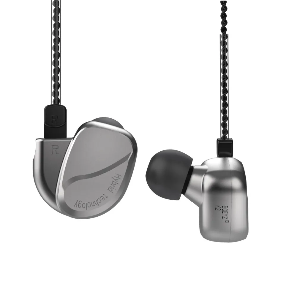Новинка BQEYZ K2 2DD+ 2BA гибридные наушники вкладыши HIFI бас DJ Monito спортивные наушники для бега наушники с микрофоном