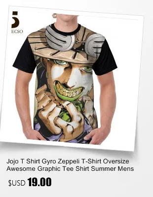 Jojo футболка Killer queen футболка 100 полиэстер Классический Графический Футболка Забавный короткий рукав плюс размер принт Мужская футболка