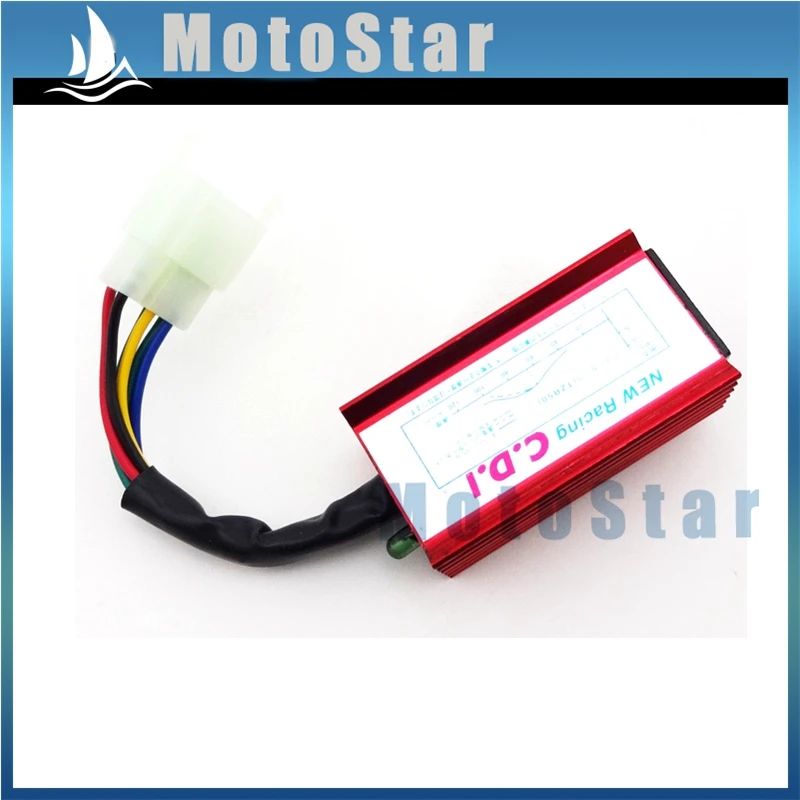Красный 6-контактный гоночный блок зажигания AC CDI для 150 160 200 250cc мотоцикла