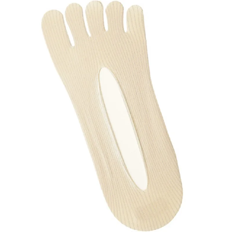 

Toe socks women Ice silk Hollow nylon Deodorant Women's summer socks Breathable Silicone non-slip socks 2019 new