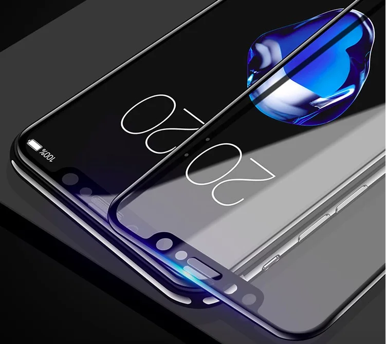 Wholesale 500pcs Full Curved Cover Tempered Glass Screen Protector 5D for iPhone X With Retail Packing | Мобильные телефоны и