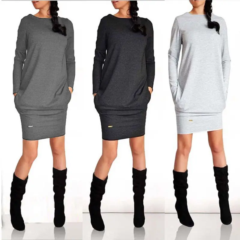 Новое модное женское платье с длинными рукавами для маленьких детей Vestidos