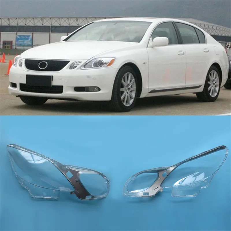 4 двери Автомобильная фара Прозрачная крышка объектива для GS300(06-11) правая+ левая фара Прозрачная крышка Замена