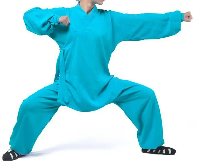 17 цветов унисекс льняная униформа для боевых искусств wudang костюмы тай чи Тай Чи