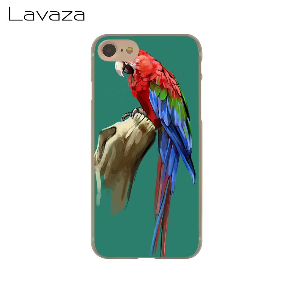 Lavaza синий Ringneck Parrot Art чехол для телефона Apple iPhone 4 4S 5C 5S SE 6 6S 7 8 Plus 10 X Xr Xs Max 6Plus