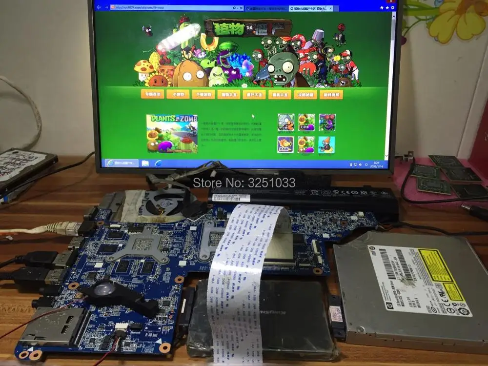 630278-001 для HP Pavilion DV6T-3000 ноутбук dv6-3000 DV6 материнская плата ноутбука HM55 5650/1 ГБ