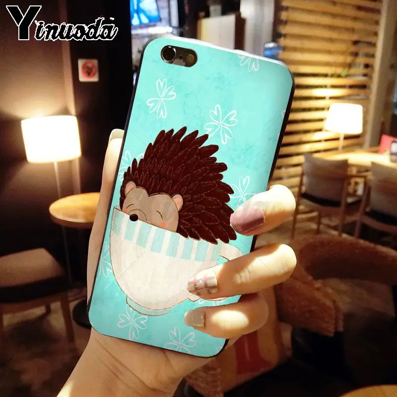 Yinuoda чехол для телефона с изображением животных yedhog ride a bike милый iPhone 5 5Sx 6 7plus 8 8Plus X