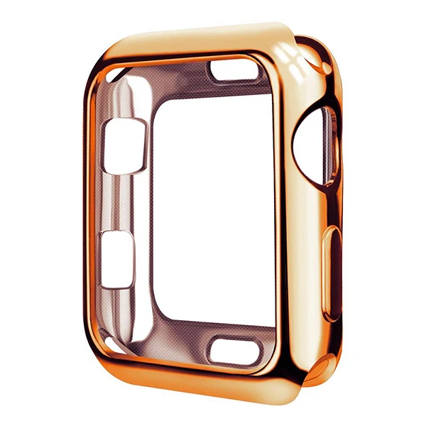 Тонкий мягкий чехол ProBefit из ТПУ для Apple Watch серии 1 2 3 38 мм 42 мм защитный чехол для iwatch серии 4 5 40 мм 44 мм - Цвет: Rose gold