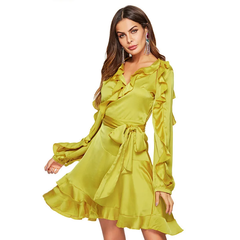 MODA NOVA/дизайнерское платье для подиума женское сексуальное с v-образным вырезом и