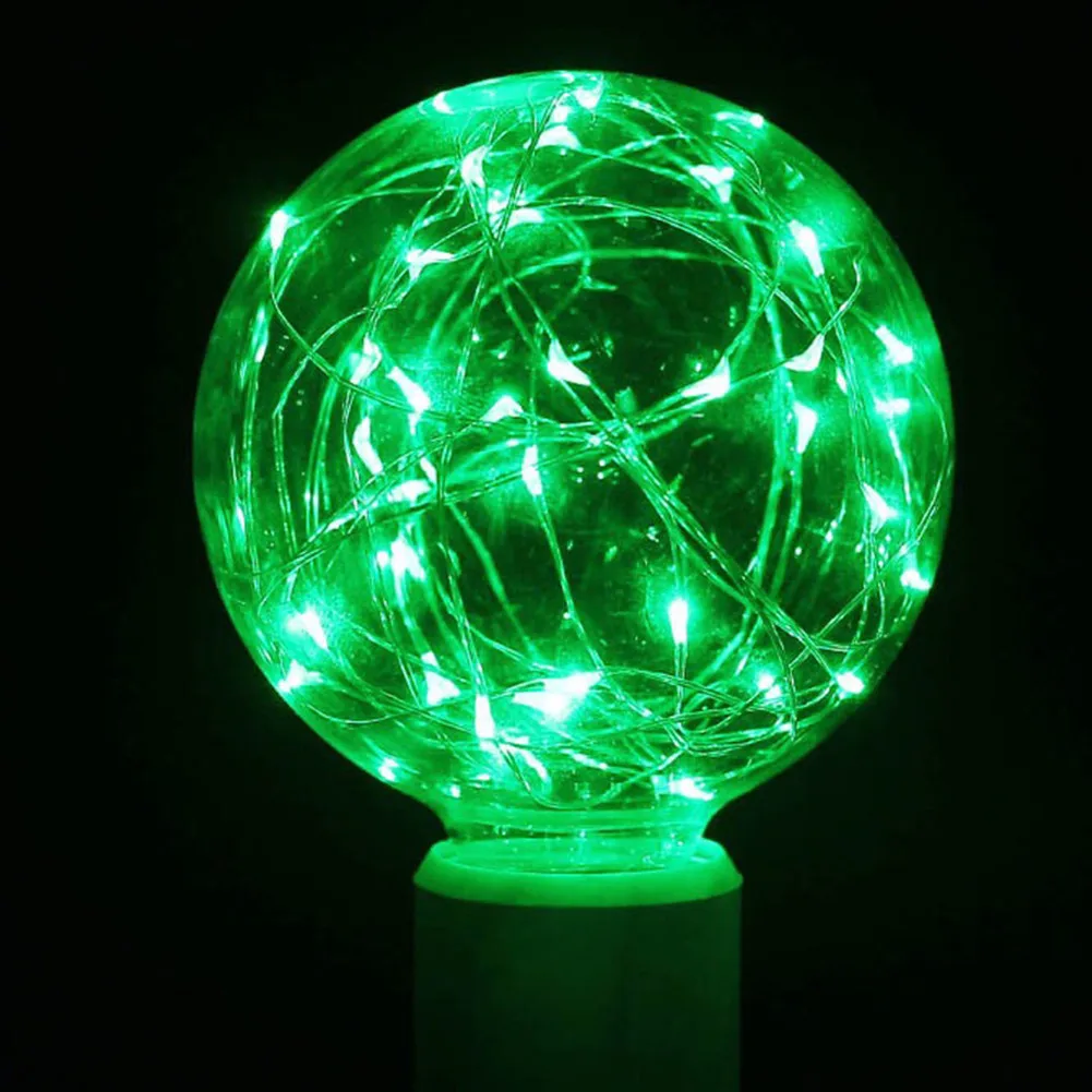 Винтажный дизайн Сказочная Светодиодная лампа Эдисона Шариковая G95 E27 85 V 265 RGB