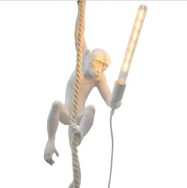 Современный подвесной светильник LukLoy в виде обезьяны креативные лампы